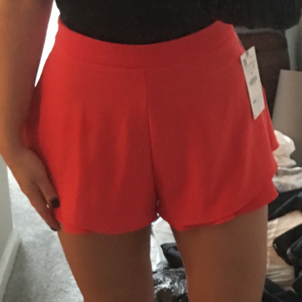 ZARA orange shorts
